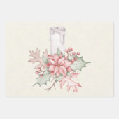 Feuille De Papier Cadeau Classique de vacances (Devant 3)