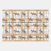 Feuille De Papier Cadeau Classique équitation (Devant 3)