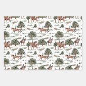 Feuille De Papier Cadeau Classique équitation (Devant 2)