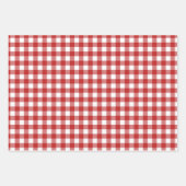 Feuille De Papier Cadeau Classique Plaid de Buffalo Rustique (Devant)