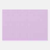 Feuille De Papier Cadeau Classique pois blancs - Douce lilas (Devant 3)