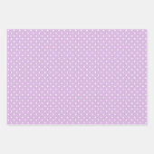 Feuille De Papier Cadeau Classique pois blancs - Douce lilas (Devant 2)