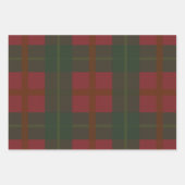 Feuille De Papier Cadeau Classique Rouge Vert Script Joyeux (Devant 2)