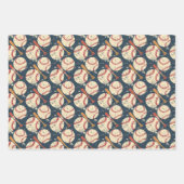 Feuille De Papier Cadeau Classiques de baseball Grunge 3 (Devant 2)