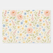Feuille De Papier Cadeau Classy Shabby Chic Floral Motif (Devant)