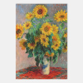 Feuille De Papier Cadeau Claude Monet - Bouquet de tournesols