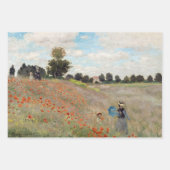 Feuille De Papier Cadeau Claude Monet - Champ de pavot (Devant)