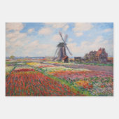 Feuille De Papier Cadeau Claude Monet - Champ de Tulipes en Hollande (Devant 2)