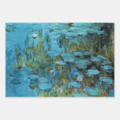 Feuille De Papier Cadeau Claude Monet de célèbres nénuphars (Devant 2)