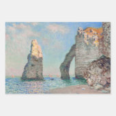 Feuille De Papier Cadeau Claude Monet - Falaises à Etretat (Devant 2)
