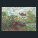 Feuille De Papier Cadeau Claude Monet - Le Jardin de l'Artiste à Argenteuil<br><div class="desc">Le Jardin de l'Artiste à Argenteuil / Un Coin du Jardin avec Dahlias - Claude Monet,  Huile sur Toile,  1873</div>