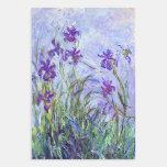 Feuille De Papier Cadeau Claude Monet - Lilac Irises / Iris Mauves<br><div class="desc">Lilac Irises / Iris Mauves - Claude Monet,  1914-1917</div>