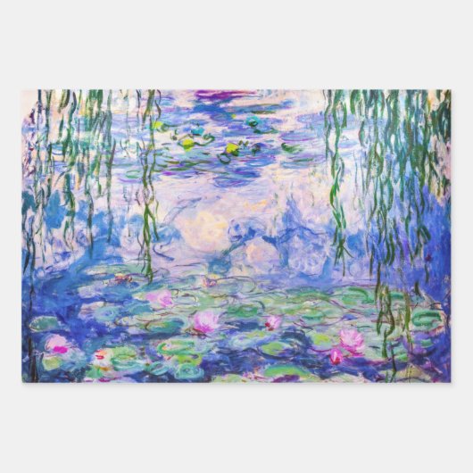 Feuille De Papier Cadeau Claude Monet - Nymphéas / Nymphéas 1919 (Devant)