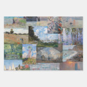 Feuille De Papier Cadeau Claude Monet - Patchwork de chefs-d'oeuvre (Devant 2)