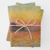 Feuille De Papier Cadeau Claude Monet - San Giorgio Maggiore à Dusk (En situation)