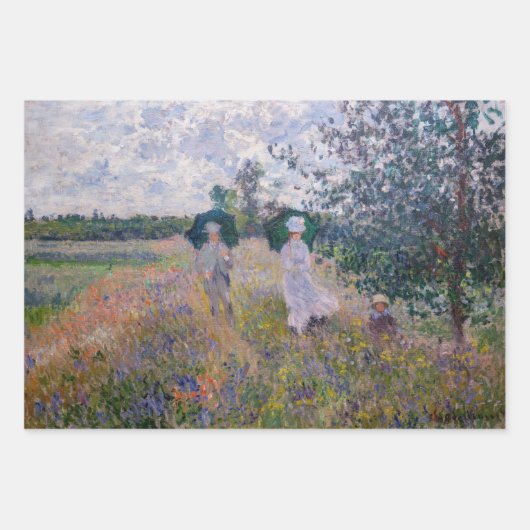 Feuille De Papier Cadeau Claude Monet - Sélection des chefs-d'oeuvre de cha (Devant 3)