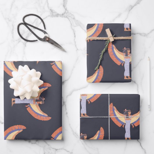 Feuille De Papier Cadeau Cléopâtre. (Recto)