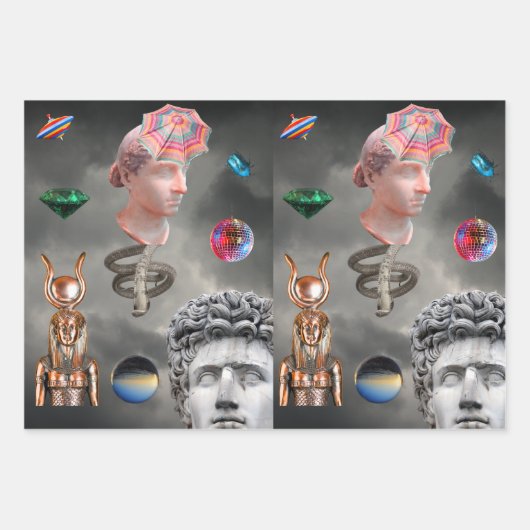 Feuille De Papier Cadeau Cléopâtre (Devant)