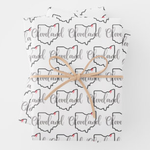 Feuille De Papier Cadeau Cleveland Ohio