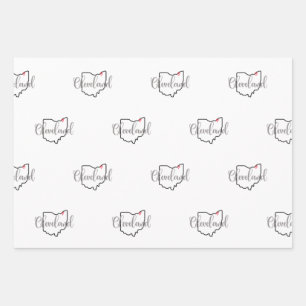 Feuille De Papier Cadeau Cleveland Ohio
