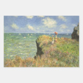 Feuille De Papier Cadeau Cliff Walk à Pourville par Claude Monet (Devant 2)