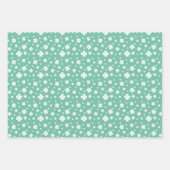 Feuille De Papier Cadeau Clocher vert et arc-en-ciel Lucky One First Birthd (Devant 2)
