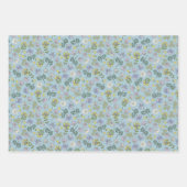 Feuille De Papier Cadeau Cloches et Fleurs sauvages (Devant 2)