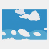 Feuille De Papier Cadeau Cloud Blue Sky (Devant 3)