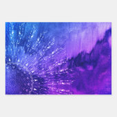 Feuille De Papier Cadeau Clouds Mandala bleu violet Boho Bohemian (Devant 3)