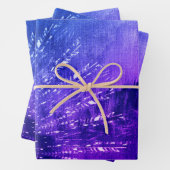 Feuille De Papier Cadeau Clouds Mandala bleu violet Boho Bohemian (En situation)