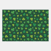 Feuille De Papier Cadeau Clover irlandais (Devant 3)