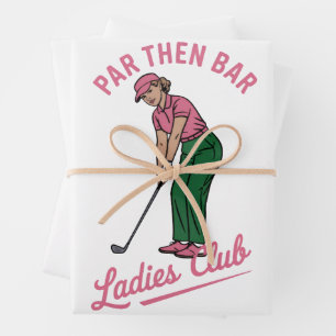 Feuille De Papier Cadeau Club de golf pour dames Par puis Bar Golf Golfing 