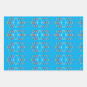 Feuille De Papier Cadeau Clubs de golf aux couleurs vives (Devant 2)