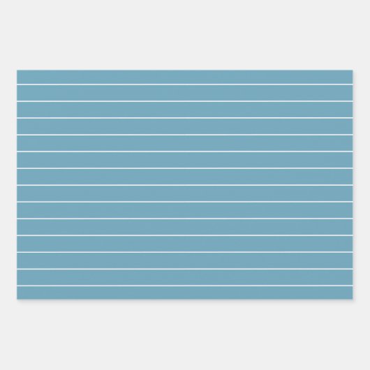 Feuille De Papier Cadeau Coastal Aqua Scallop Seashell Personnalisé (Devant 2)