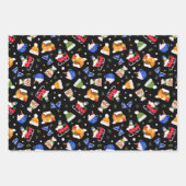 Feuille De Papier Cadeau Cocacao et Noël Favoris Ensemble de 3 (Devant 2)