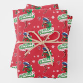 Feuille De Papier Cadeau Coccinelle | Joyeux Noël (En situation)