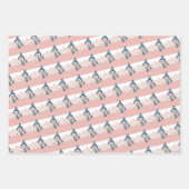 Feuille De Papier Cadeau Cochons de Noël (Devant 3)