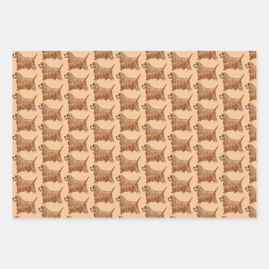 Feuille De Papier Cadeau Cocker Spaniel (Devant 2)
