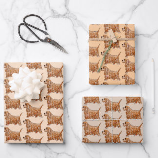 Feuille De Papier Cadeau Cocker Spaniel