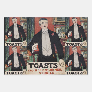 Feuille De Papier Cadeau Cocktail Vintage victorien Culture