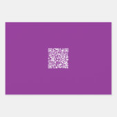 Feuille De Papier Cadeau Code QR instantané avec votre URL de site Web | Po (Devant 3)