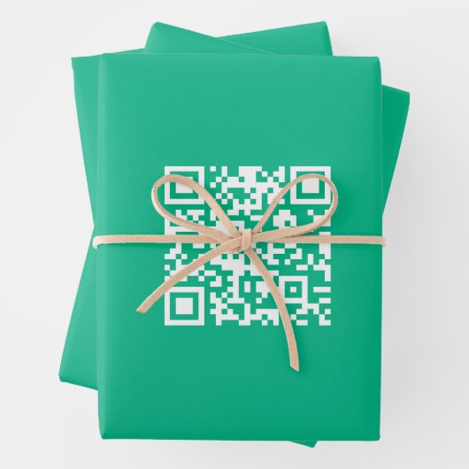 Feuille De Papier Cadeau Code QR modifiable Générer votre propre code | Ver (En situation)