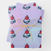 Feuille De Papier Cadeau Coeur (En situation)