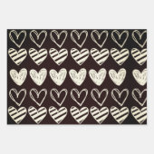 Feuille De Papier Cadeau Coeur blanc #24 (Devant 2)