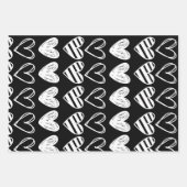 Feuille De Papier Cadeau Coeur blanc #24 (Devant)