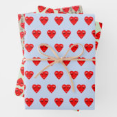 Feuille De Papier Cadeau Coeur d'amour (En situation)