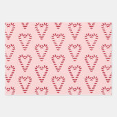 Feuille De Papier Cadeau Coeur de Sucre de canne doux (Devant 3)