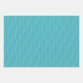Feuille De Papier Cadeau Coeur Lien gris clair Verdigris Mariage Fiançaille (Devant)