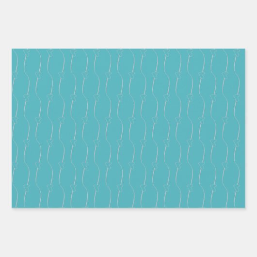 Feuille De Papier Cadeau Coeur Link Silver Verdigris Mariage Fiançailles (Devant)