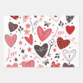 Feuille De Papier Cadeau "Coeur toi" romantique (Devant 2)